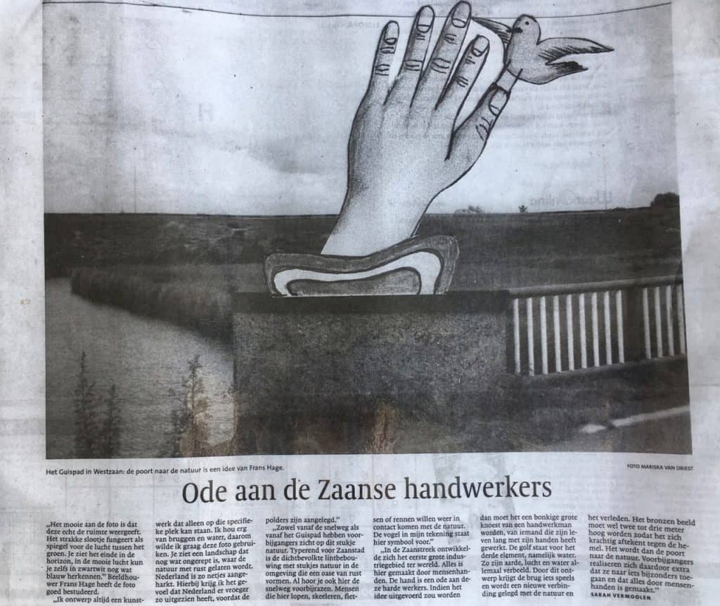 Foto Mariska van Driest, kunst Frans Hage, tekst Sarah Vermoolen