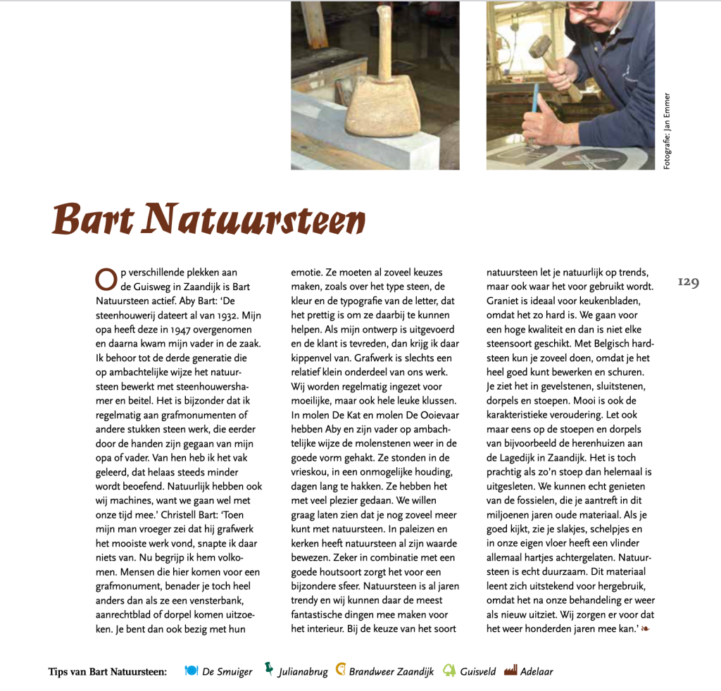 bart natuursteen verhalenmaker Sarah Vermoolen